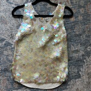 Vintage 1980s Liz Claiborne Pailette sequin sweater